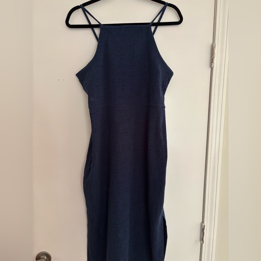 Madewell Dark Blue Strapless Dress